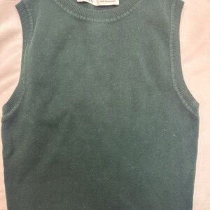 Zara Hunter Green Knit Top M